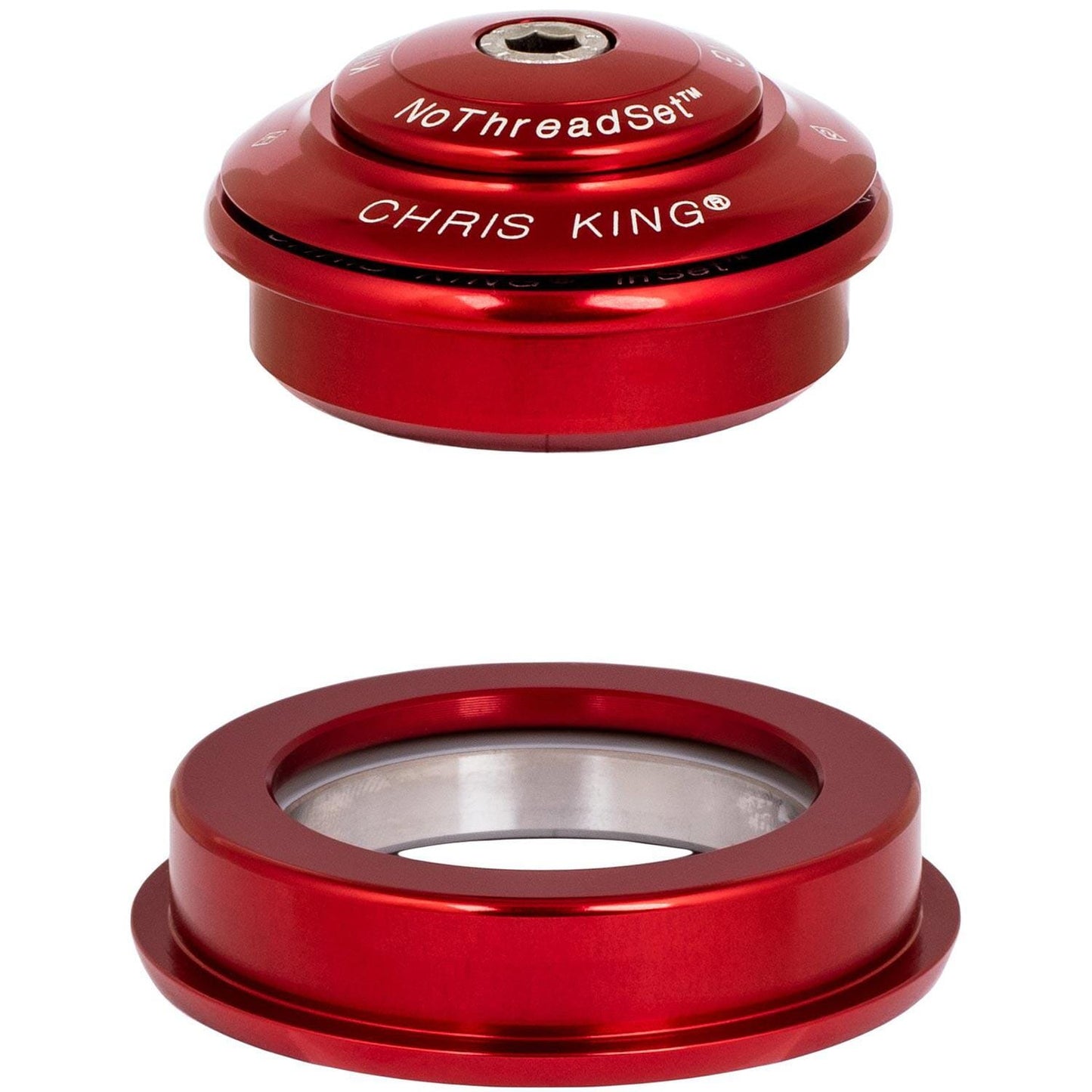 Chris King Inset 2 Headset-ZS44/28.6-ZS56/40-Red-BRINK