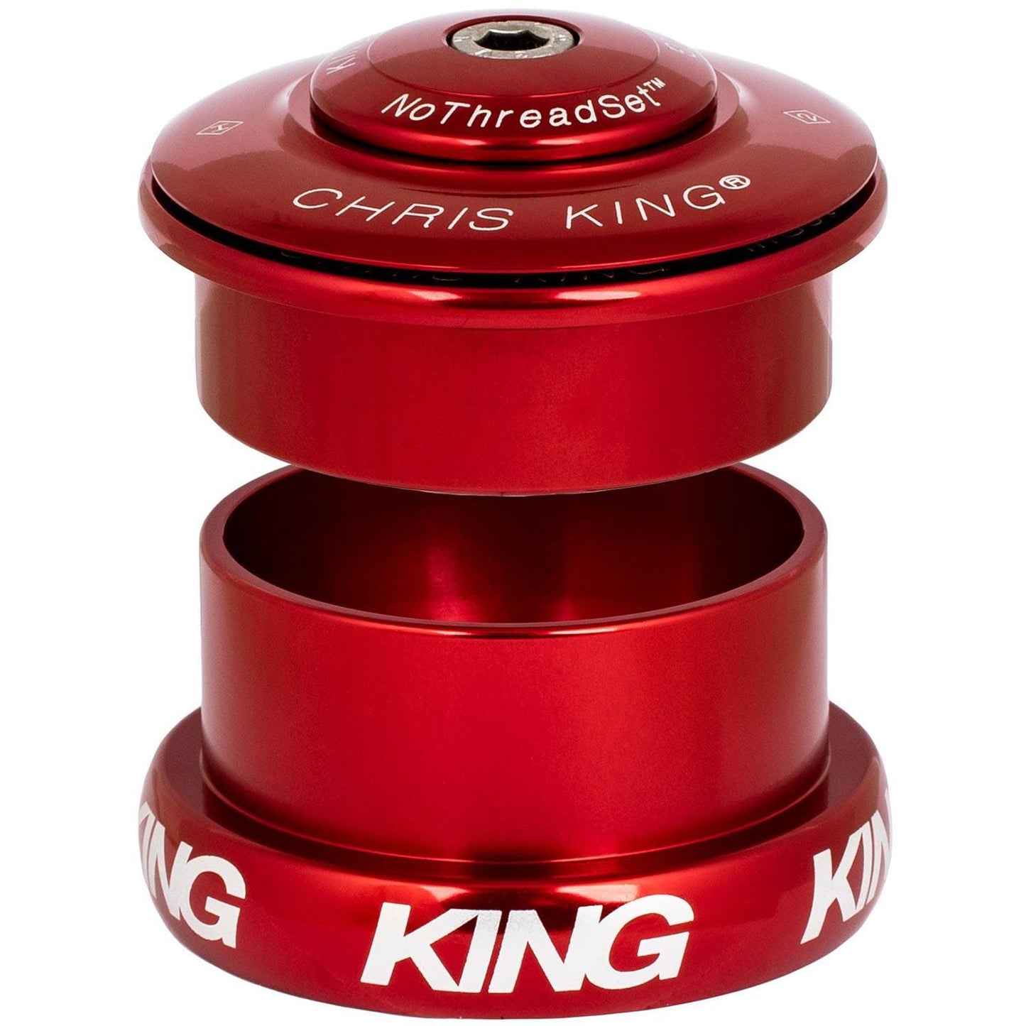 Chris King Inset 5 Headset-ZS49/28.6-EC49/40-Red-BRINK