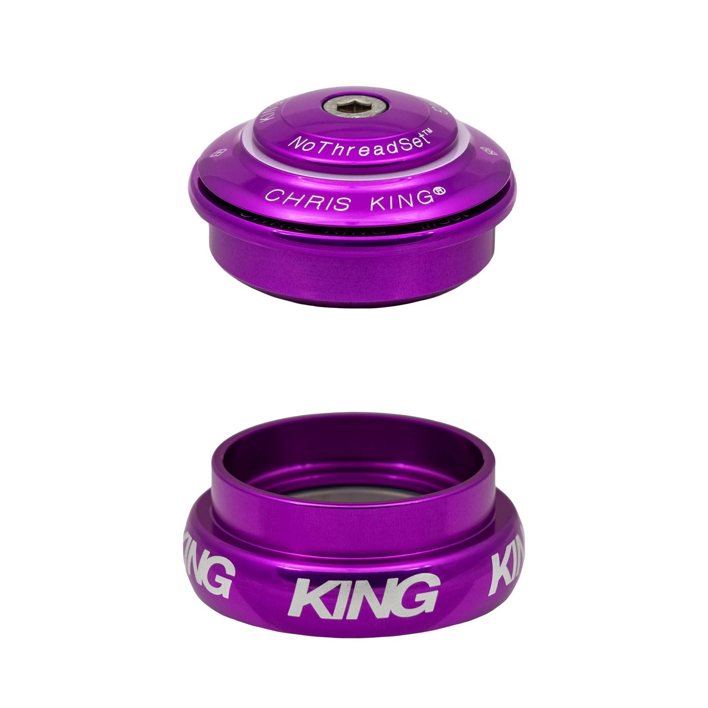 Chris King Inset 8 Headset-ZS44/28.6-EC44/33-3D Violet-BRINK