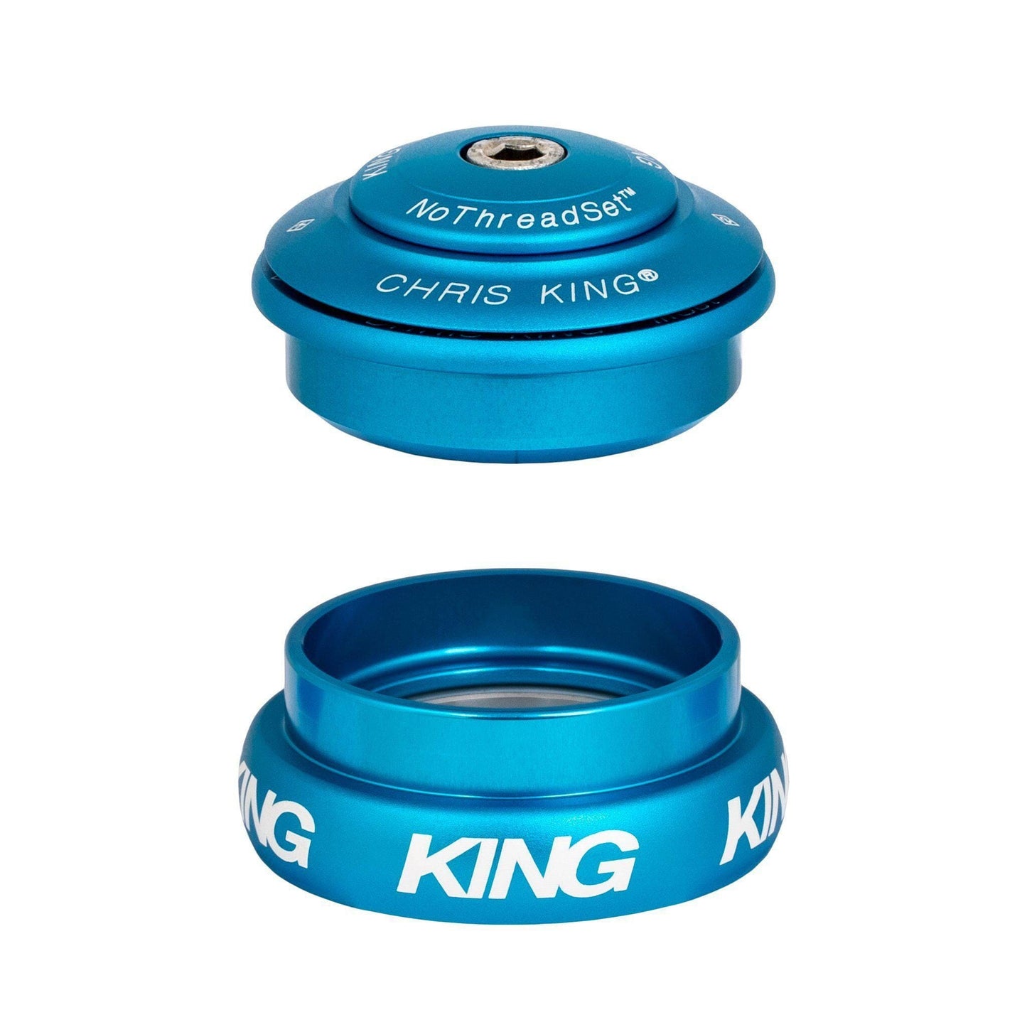 Chris King Inset 8 Headset-ZS44/28.6-EC44/33-Matte Turquoise-BRINK