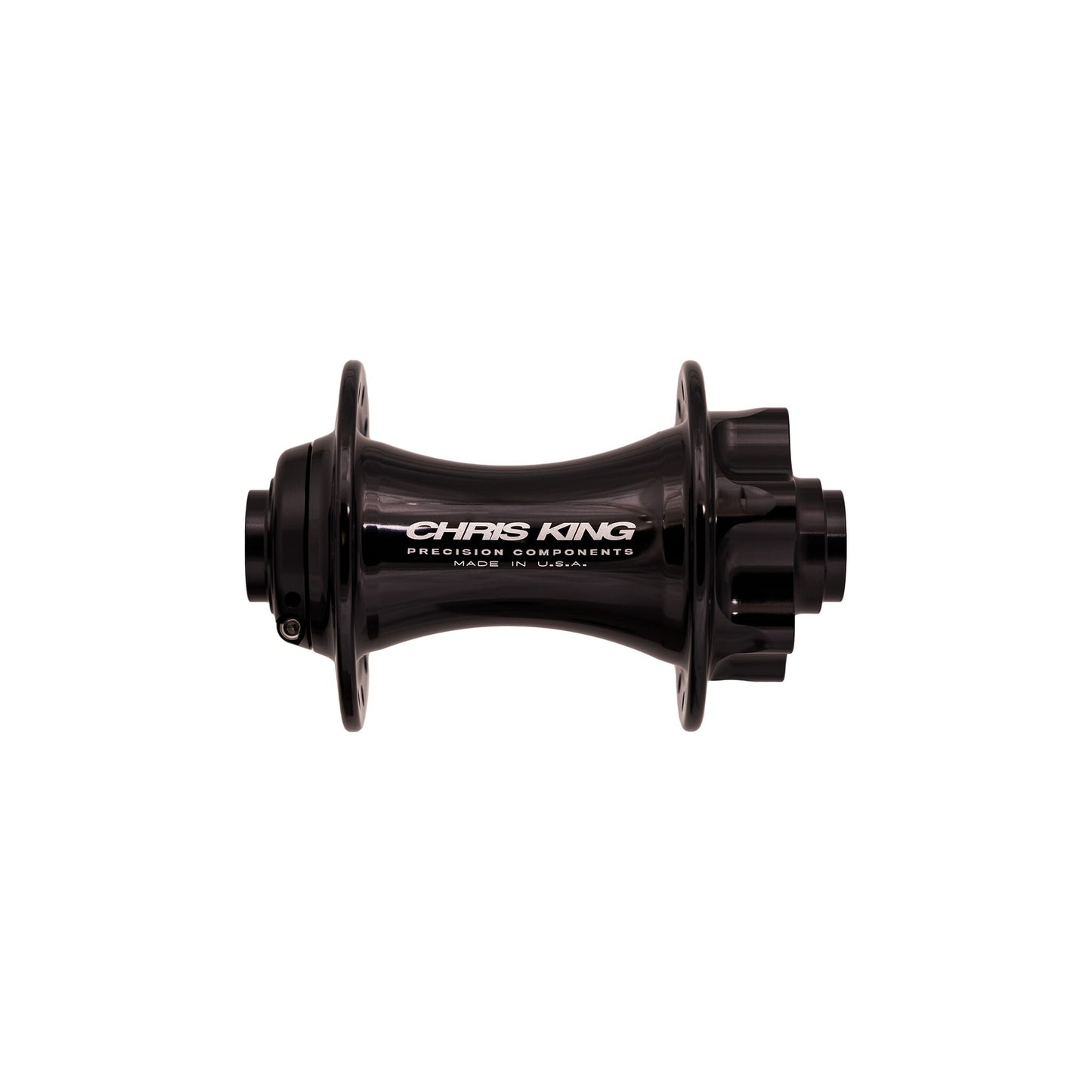 Chris King MTB Boost AB ISO Front Hub | 6-Bolt | Steel Bearings-110 x 20mm-28h-Black-BRINK