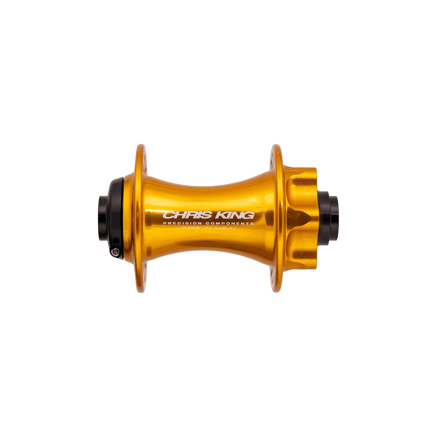 Chris King MTB Boost AB ISO Front Hub | 6-Bolt | Steel Bearings-110 x 20mm-28h-Gold-BRINK