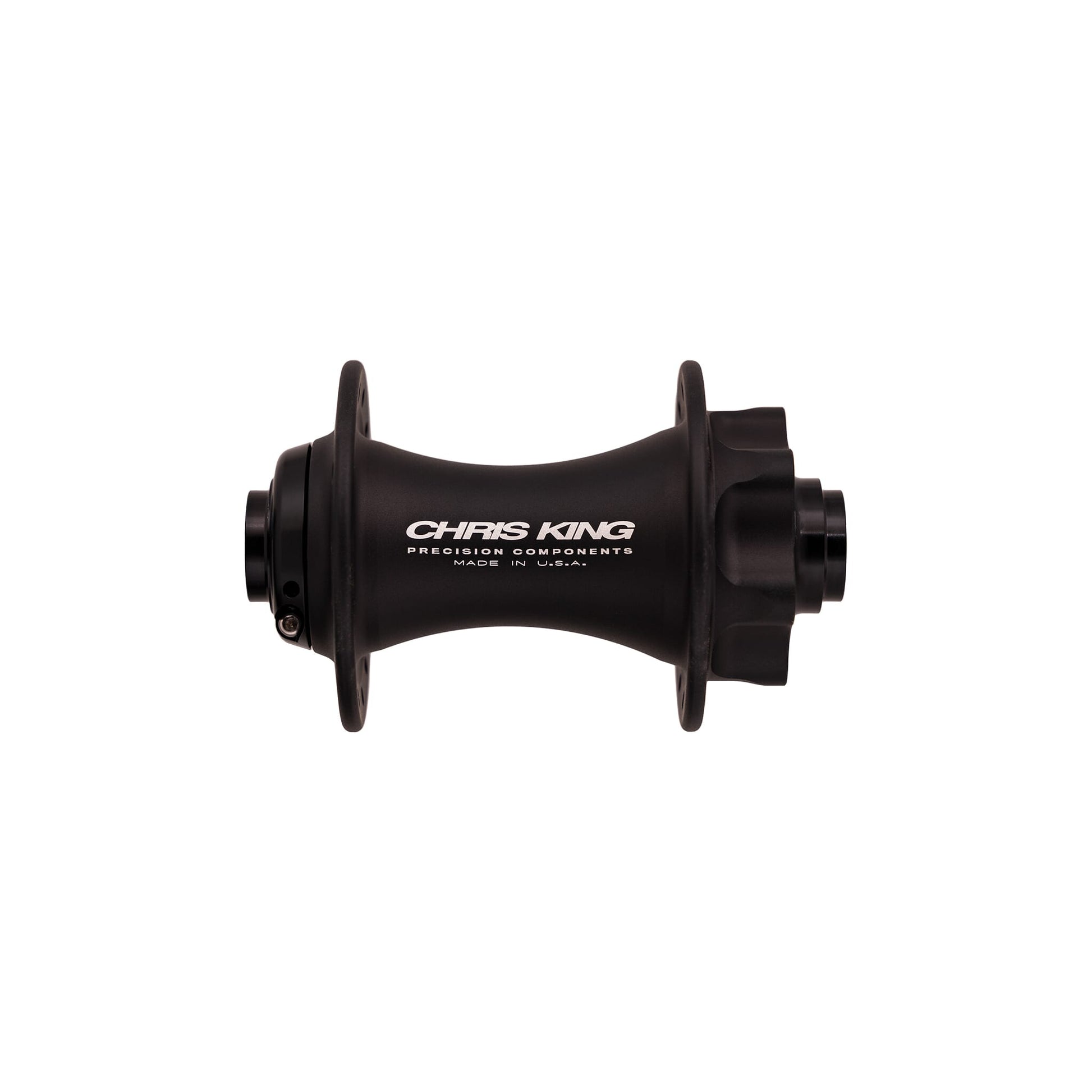 Chris King MTB Boost AB ISO Front Hub | 6-Bolt | Steel Bearings-110 x 20mm-28h-Matte Black-BRINK