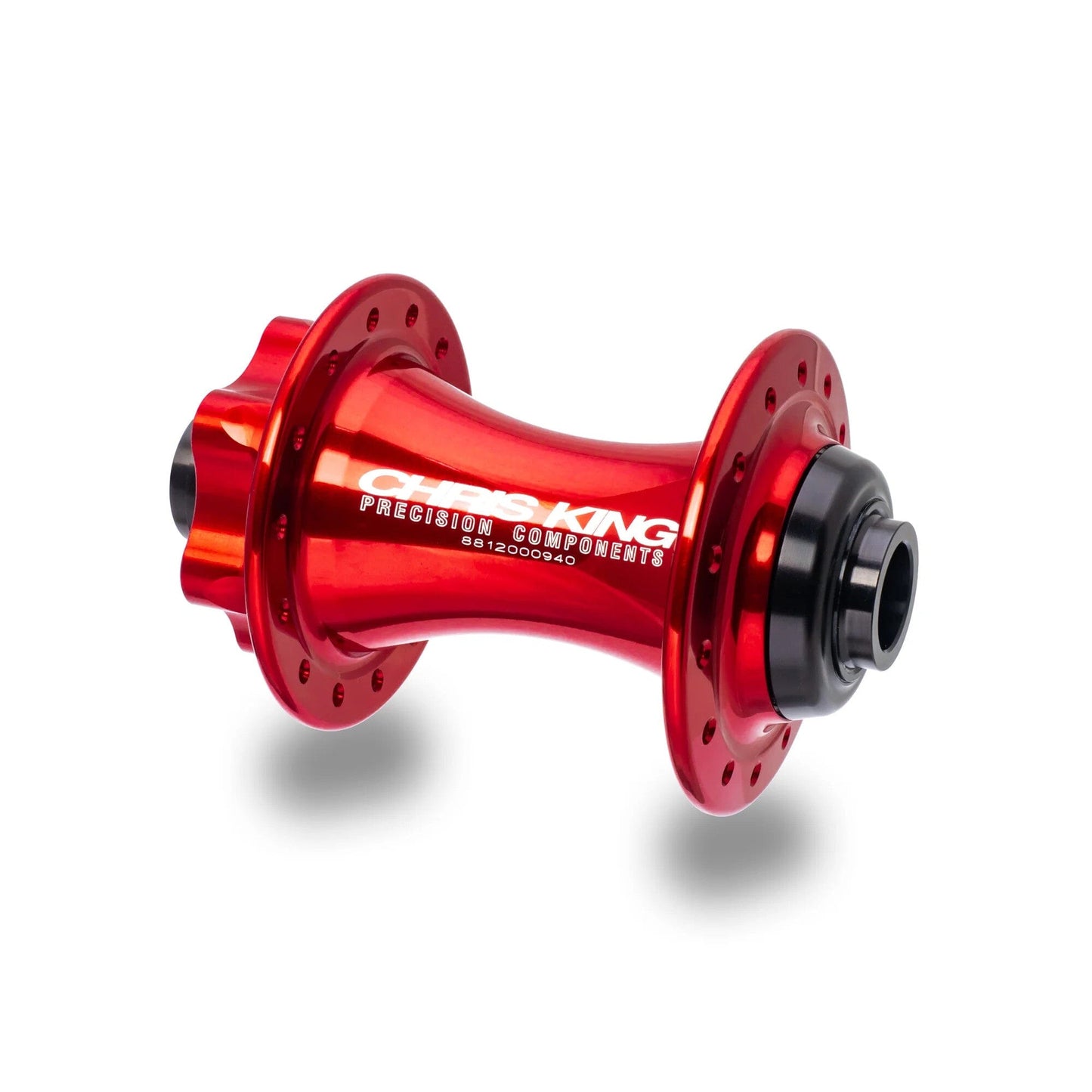 Chris King MTB Boost AB ISO Front Hub | 6-Bolt | Steel Bearings-110 x 20mm-28h-Red-BRINK