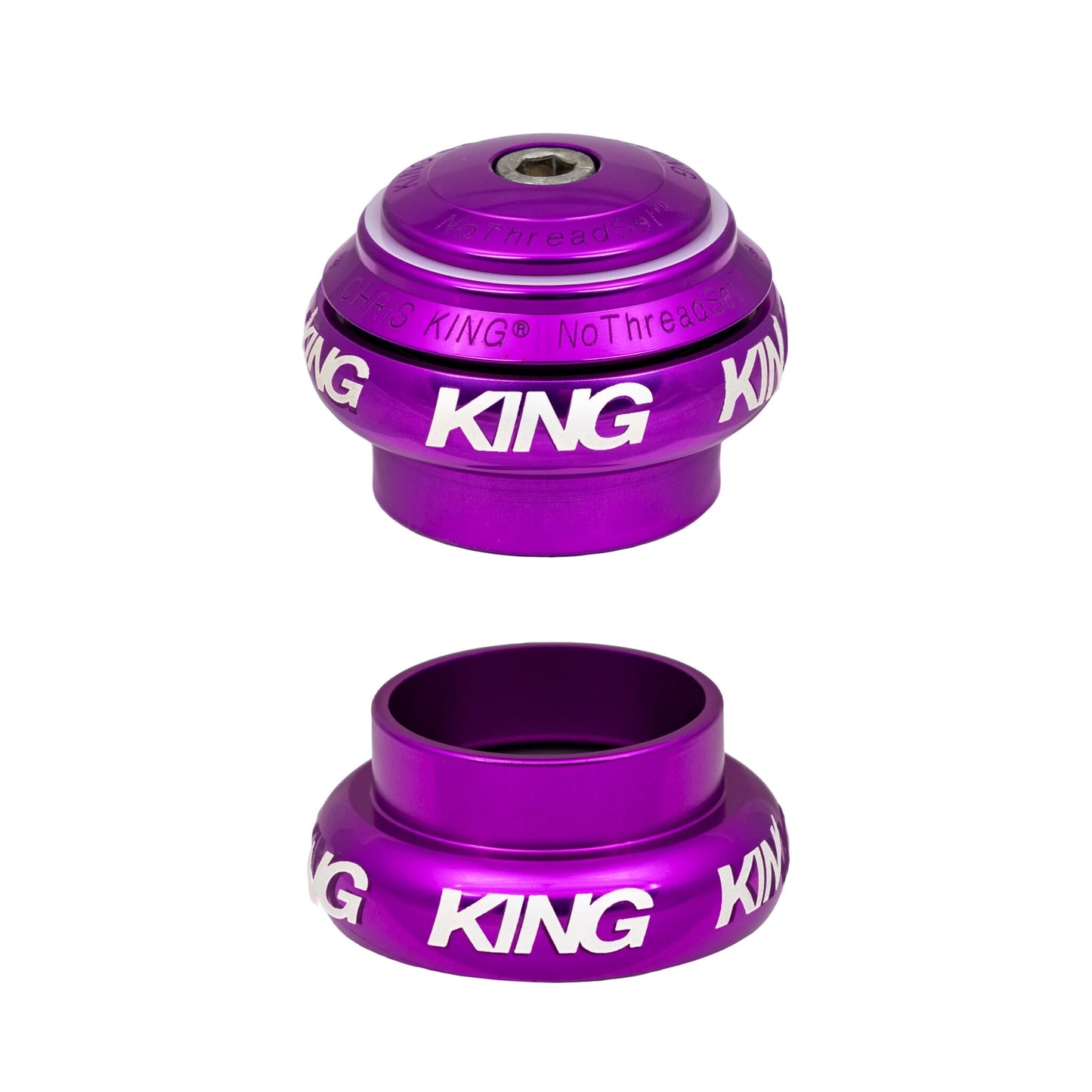 Chris King NoThreadSet Headset-1"-3D Violet-BRINK