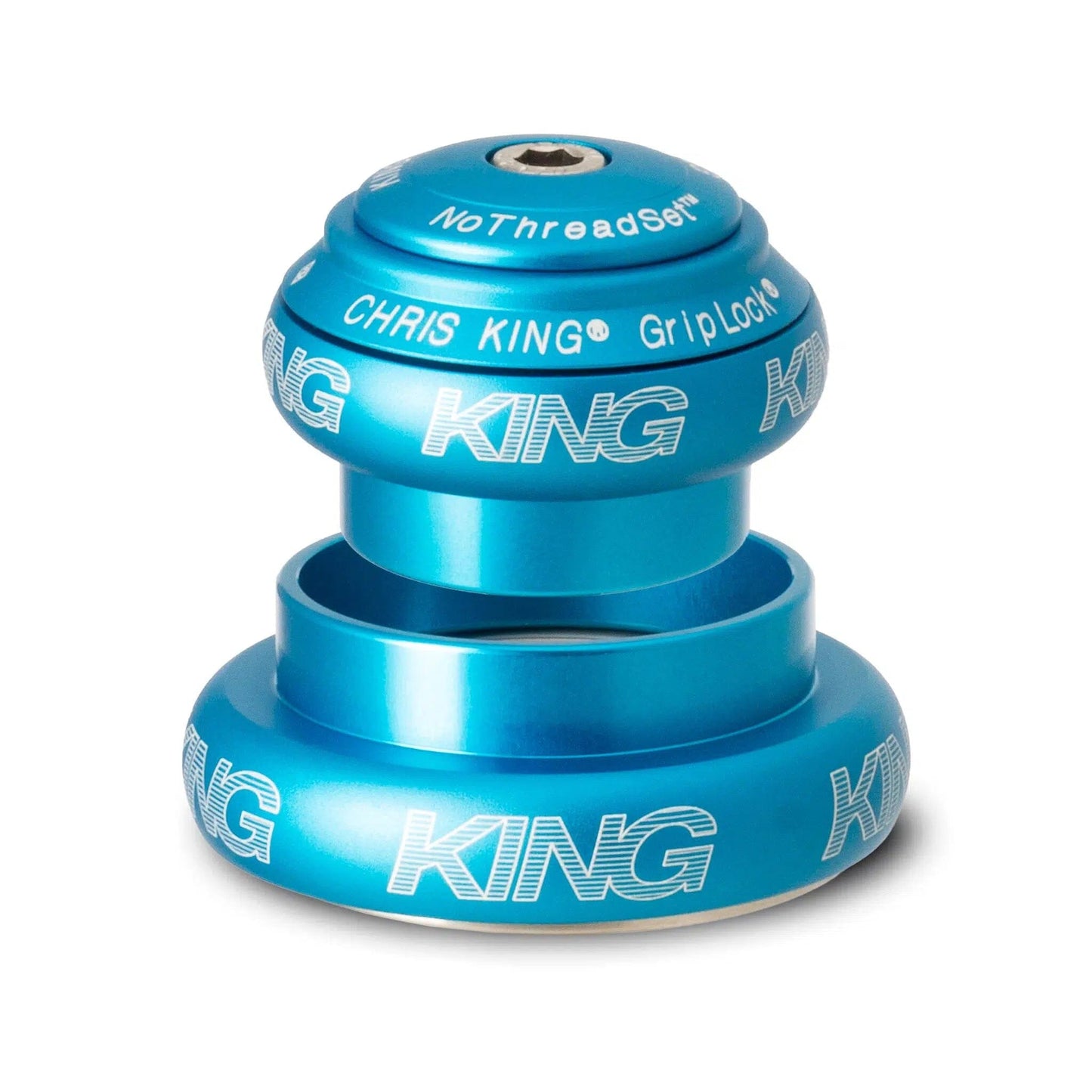 Chris King NoThreadSet Tapered Headset-EC34/28.6-EC44/40-Matte Turquoise-BRINK