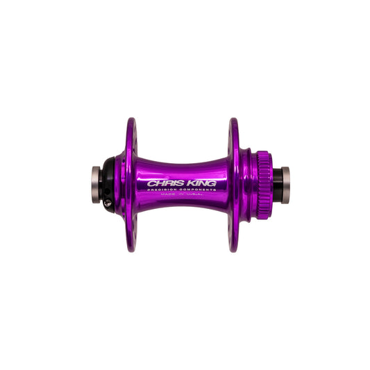 Chris King Road R45D Front Hub | Centre Lock | Ceramic Bearings-100 x 12mm-24h-3D Violet-BRINK