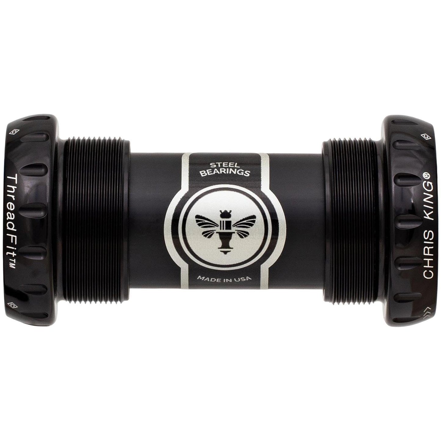 Chris King ThreadFit 24 Bottom Bracket-68-73mm-Black-Ceramic Bearings-BRINK