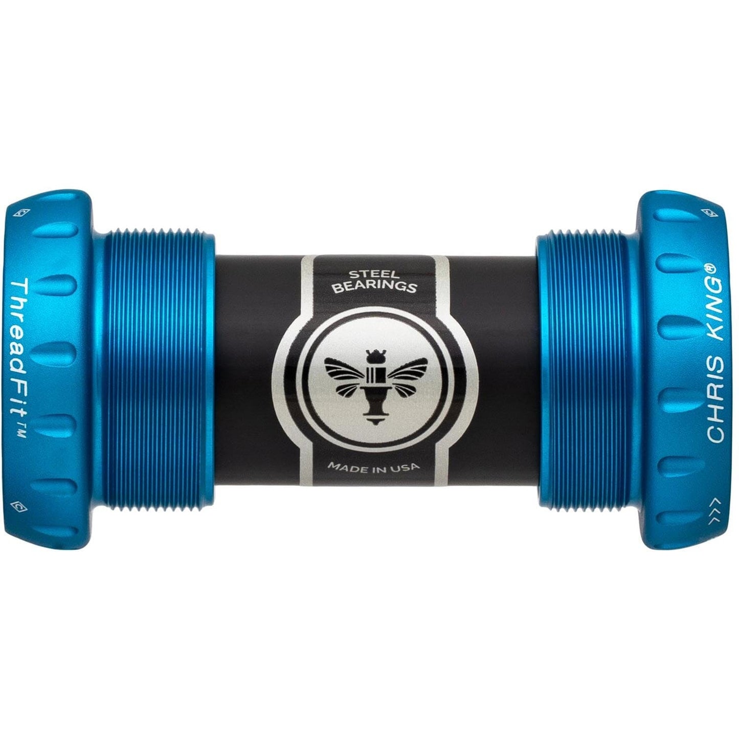 Chris King ThreadFit 24 Bottom Bracket-68-73mm-Matte Turquoise-Ceramic Bearings-BRINK