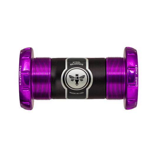 Chris King ThreadFit 30 Bottom Bracket-68-73mm-3D Violet-Ceramic Bearings-BRINK