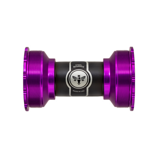 Chris King ThreadFit T47 24i Bottom Bracket-68-73mm-3D Violet-Ceramic Bearings-BRINK