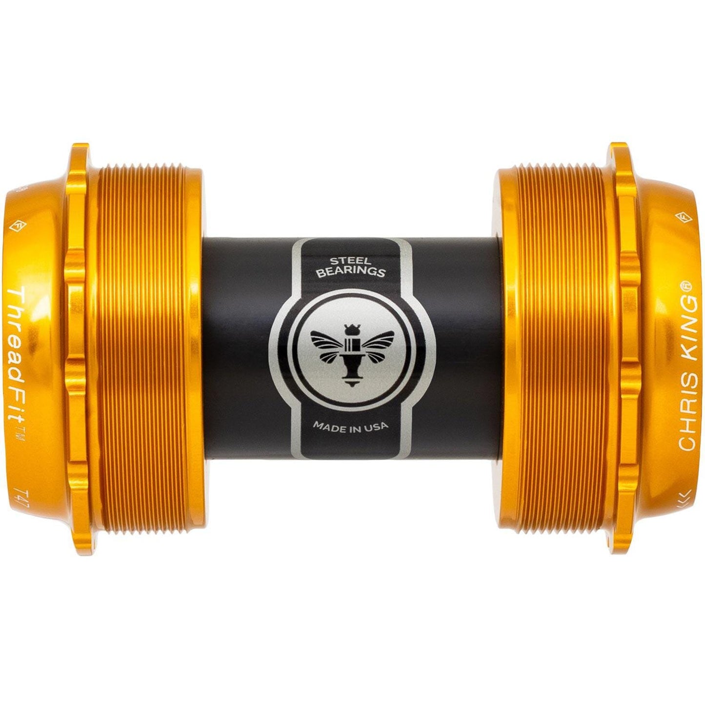 Chris King ThreadFit T47 24x Bottom Bracket-68-73mm-Gold-Ceramic Bearings-BRINK