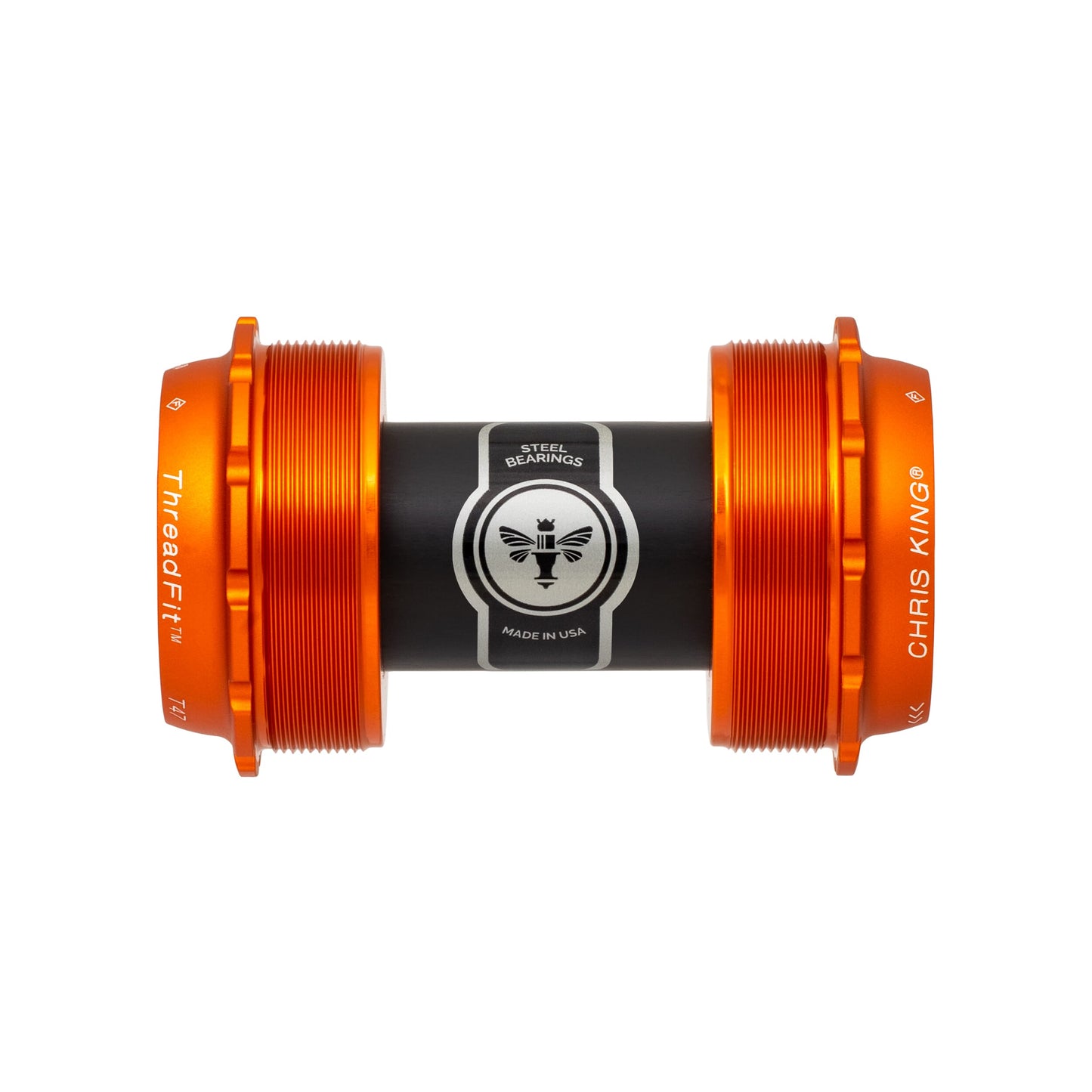 Chris King ThreadFit T47 24x Bottom Bracket-68-73mm-Matte Mango-Ceramic Bearings-BRINK