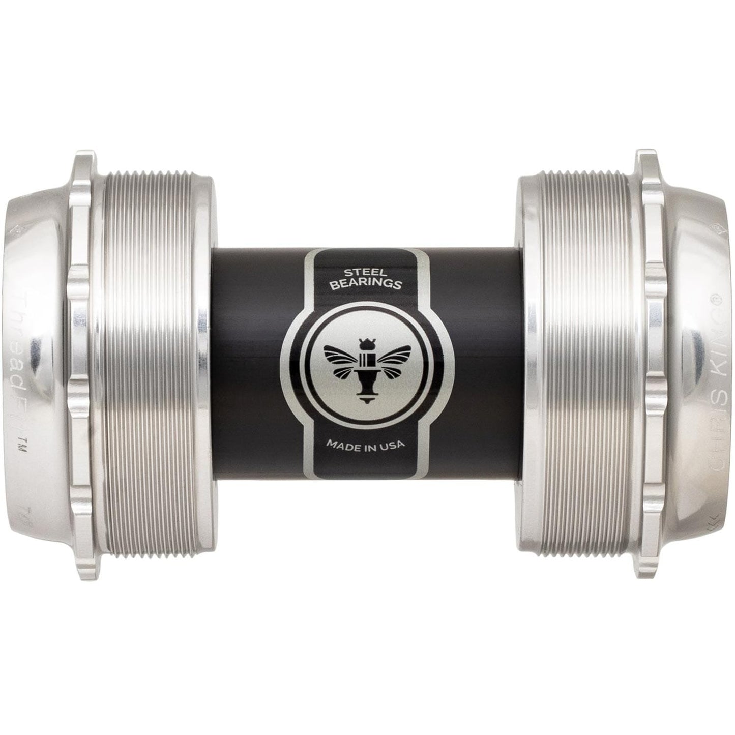 Chris King ThreadFit T47 24x Bottom Bracket-68-73mm-Silver-Ceramic Bearings-BRINK