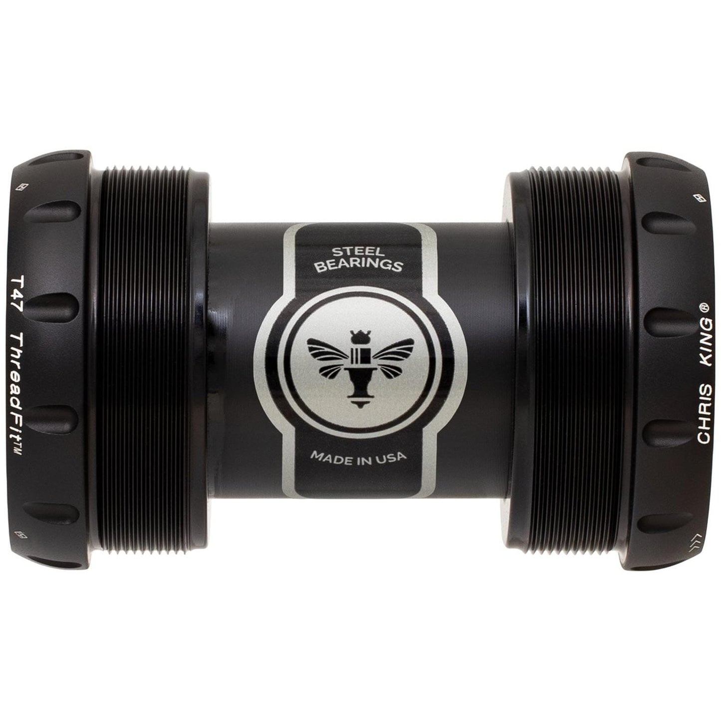 Chris King ThreadFit T47 30x Bottom Bracket-68-73mm-Matte Black-Ceramic Bearings-BRINK