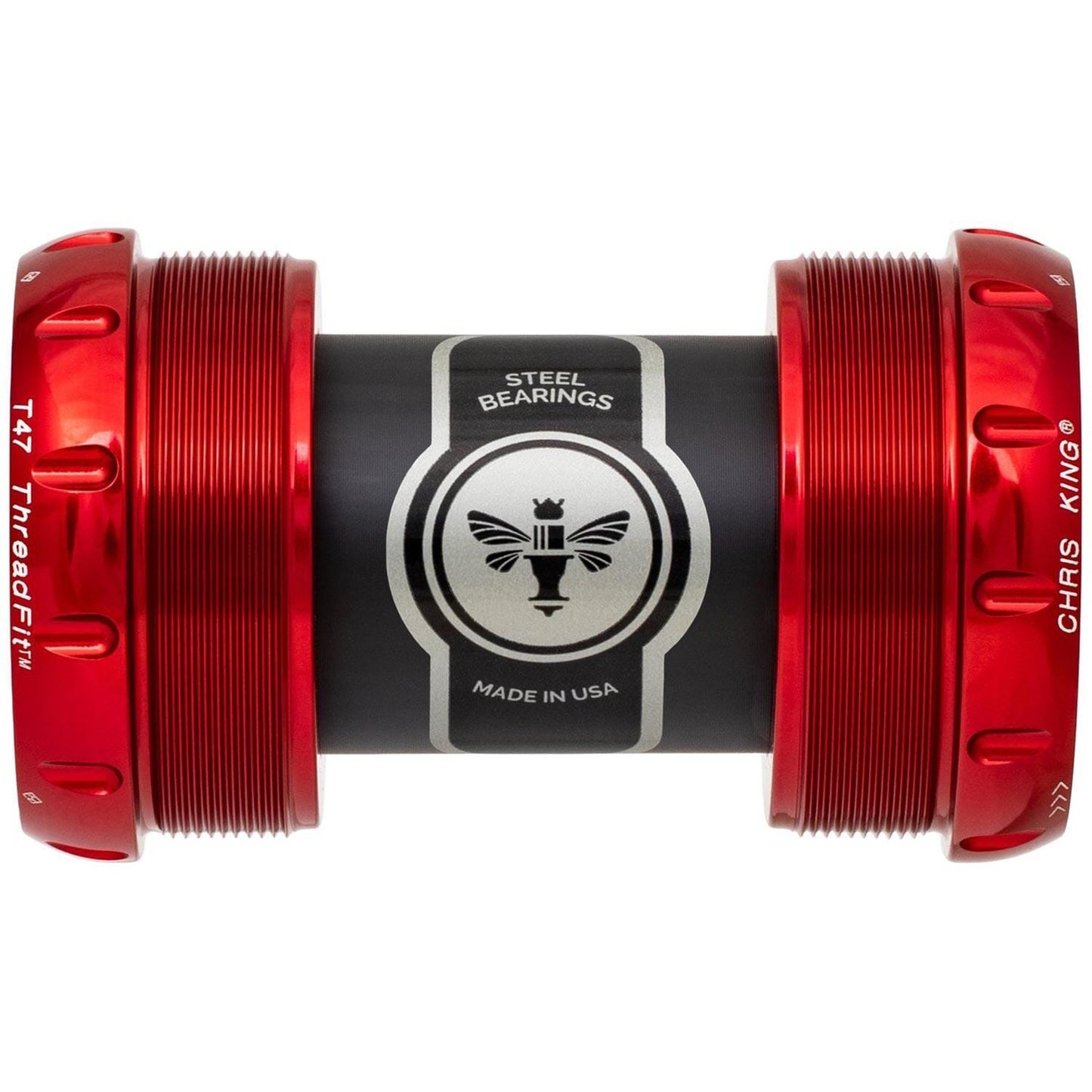 Chris King ThreadFit T47 30x Bottom Bracket-68-73mm-Red-Ceramic Bearings-BRINK