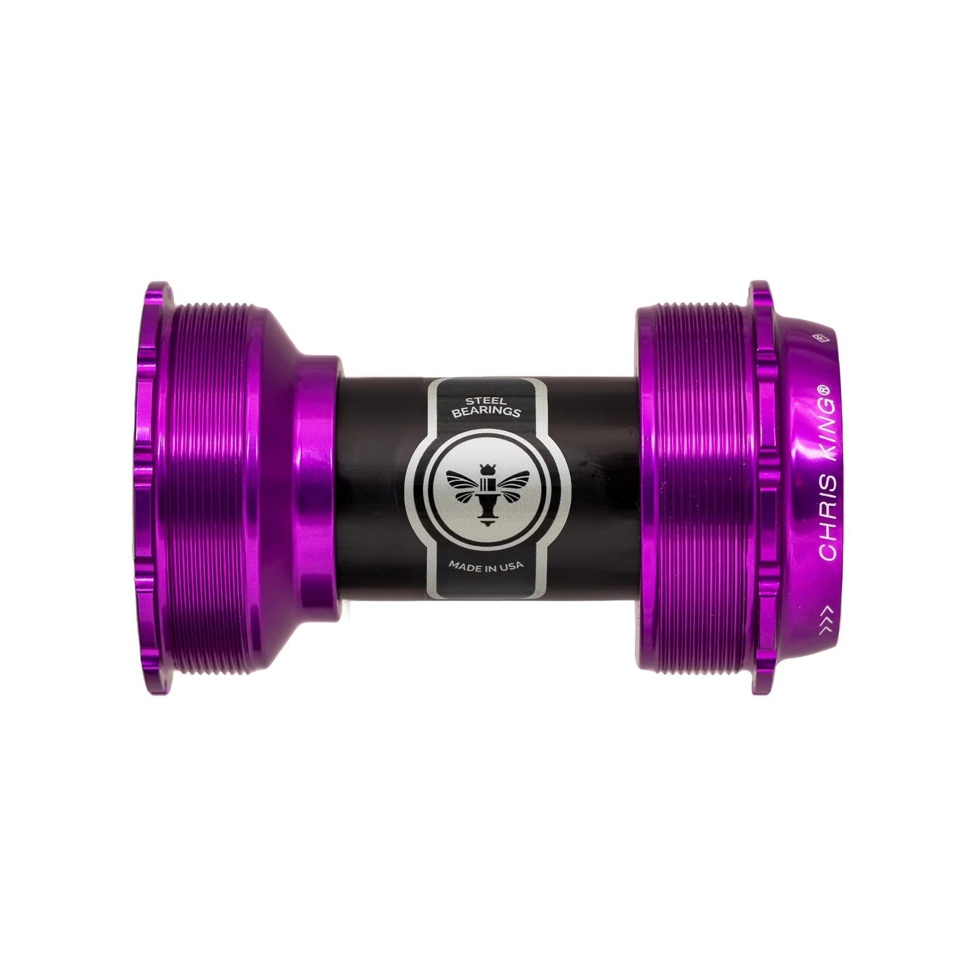 Chris King Threadfit T47A 24 Bottom Bracket-68-73mm-3D Violet-Ceramic Bearings-BRINK