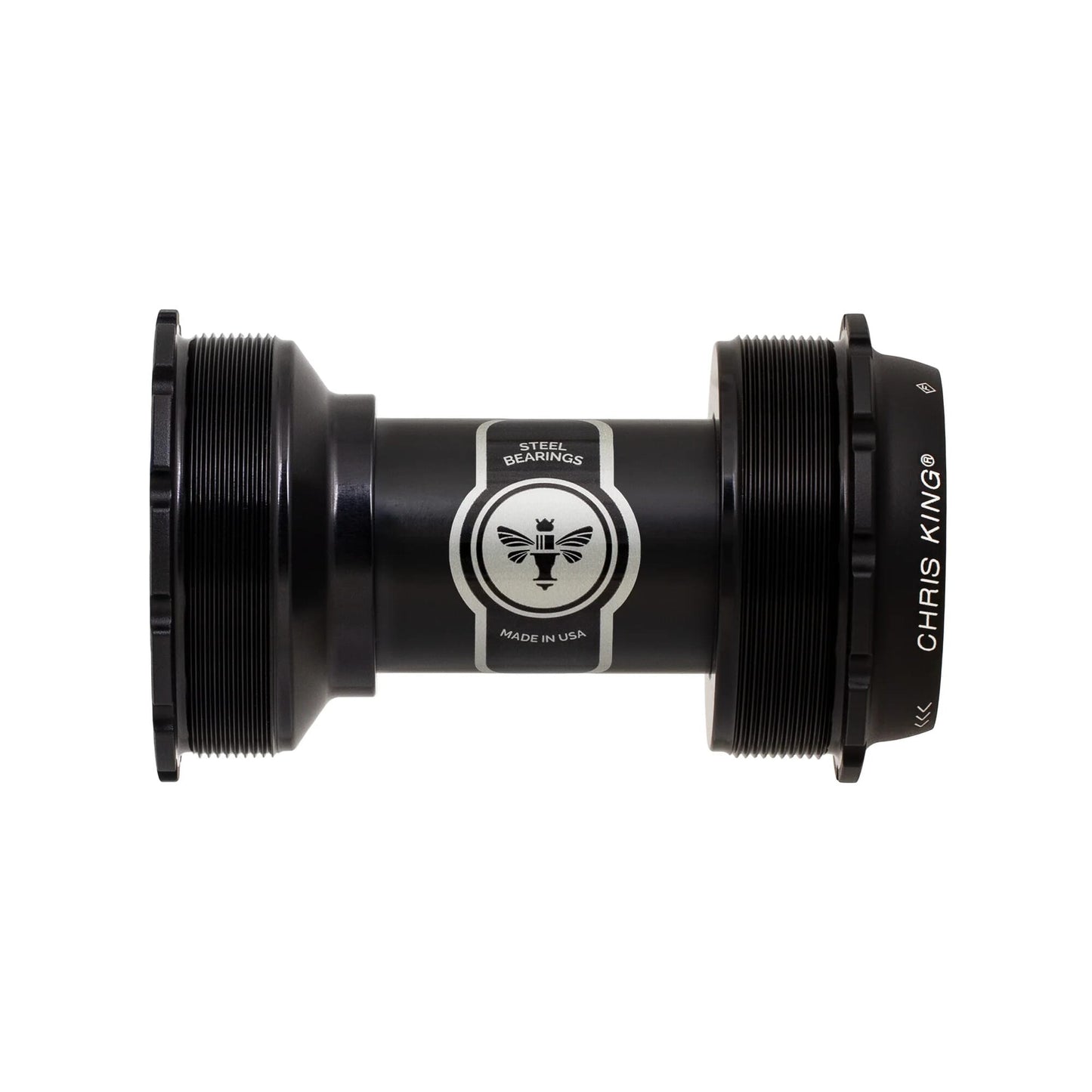 Chris King Threadfit T47A 24 Bottom Bracket-68-73mm-Matte Black-Ceramic Bearings-BRINK