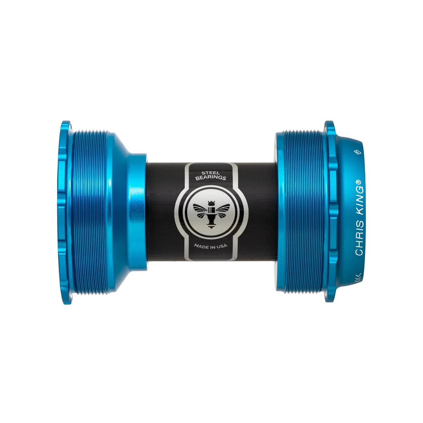 Chris King Threadfit T47A 24 Bottom Bracket-68-73mm-Matte Turquoise-Ceramic Bearings-BRINK