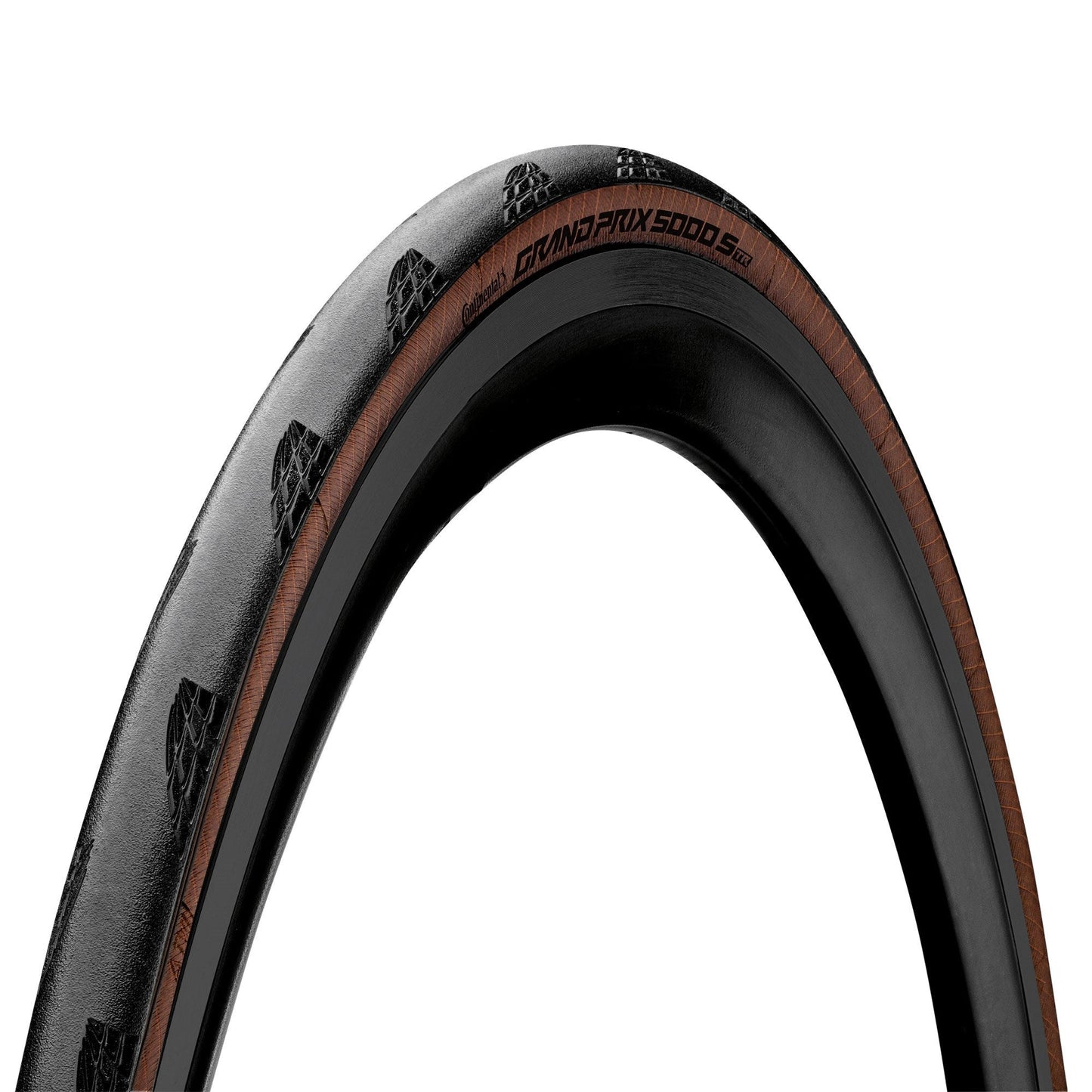 Continental Grand Prix 5000S Tubeless Ready Road Tyre - Foldable Black Chili Compound-700x25c Transparent-BRINK