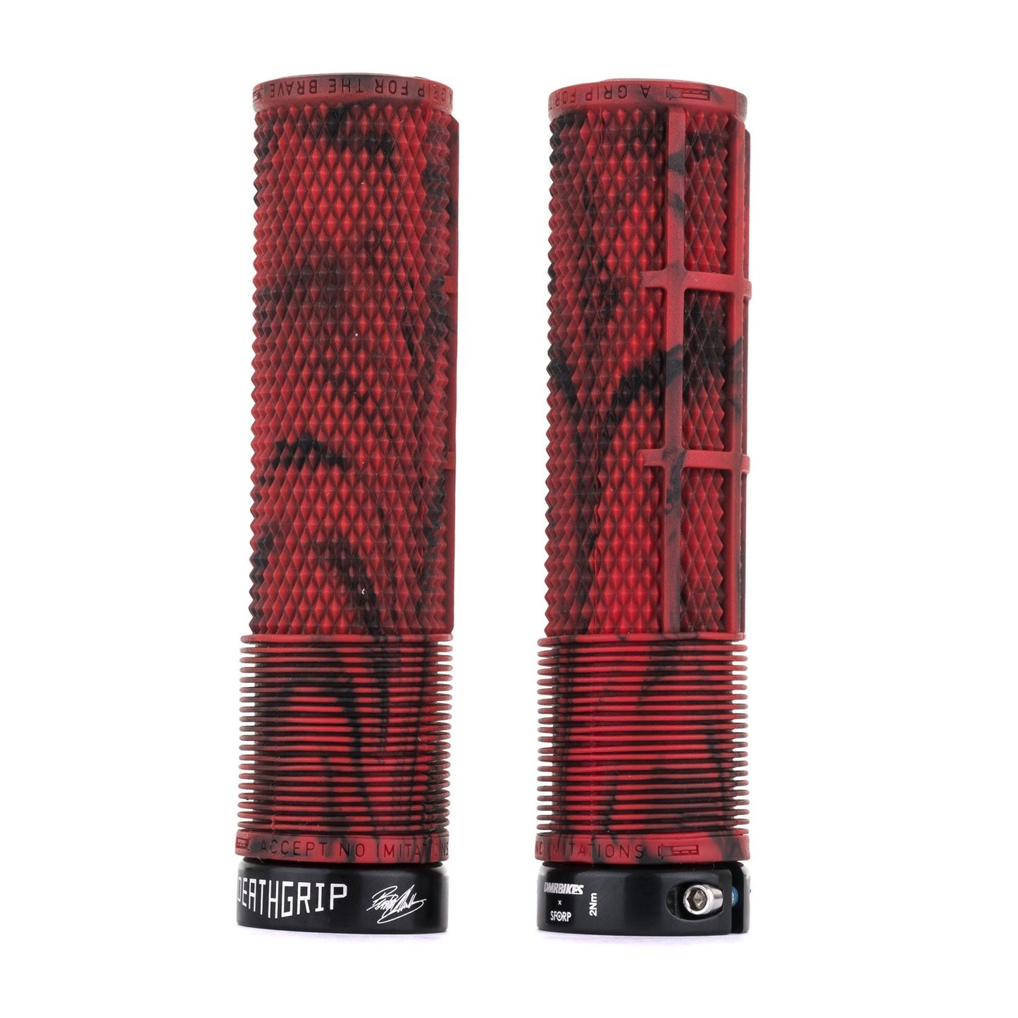 DMR DeathGrip Flangeless-Thick-Marble Red-BRINK