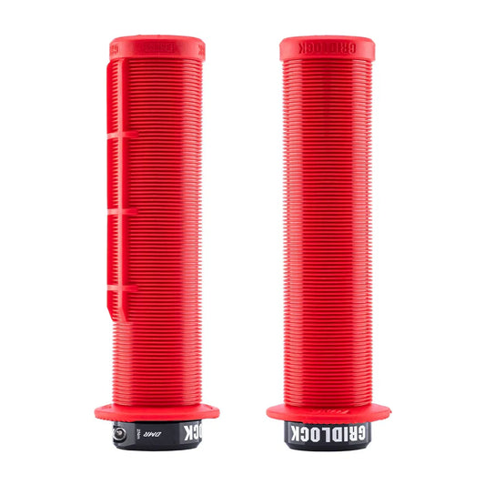 DMR Gridlock Lock-On Grips-Red-BRINK