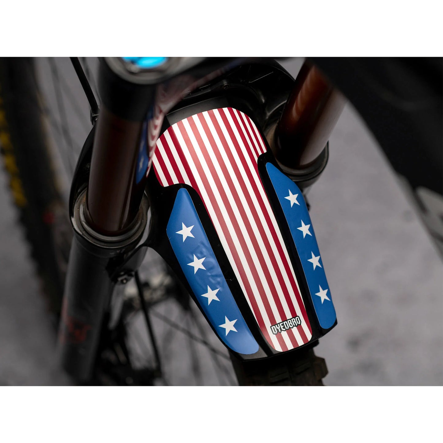 DYEDBRO American Flag Mudguard Decal-FOX 36-38 STD-BRINK