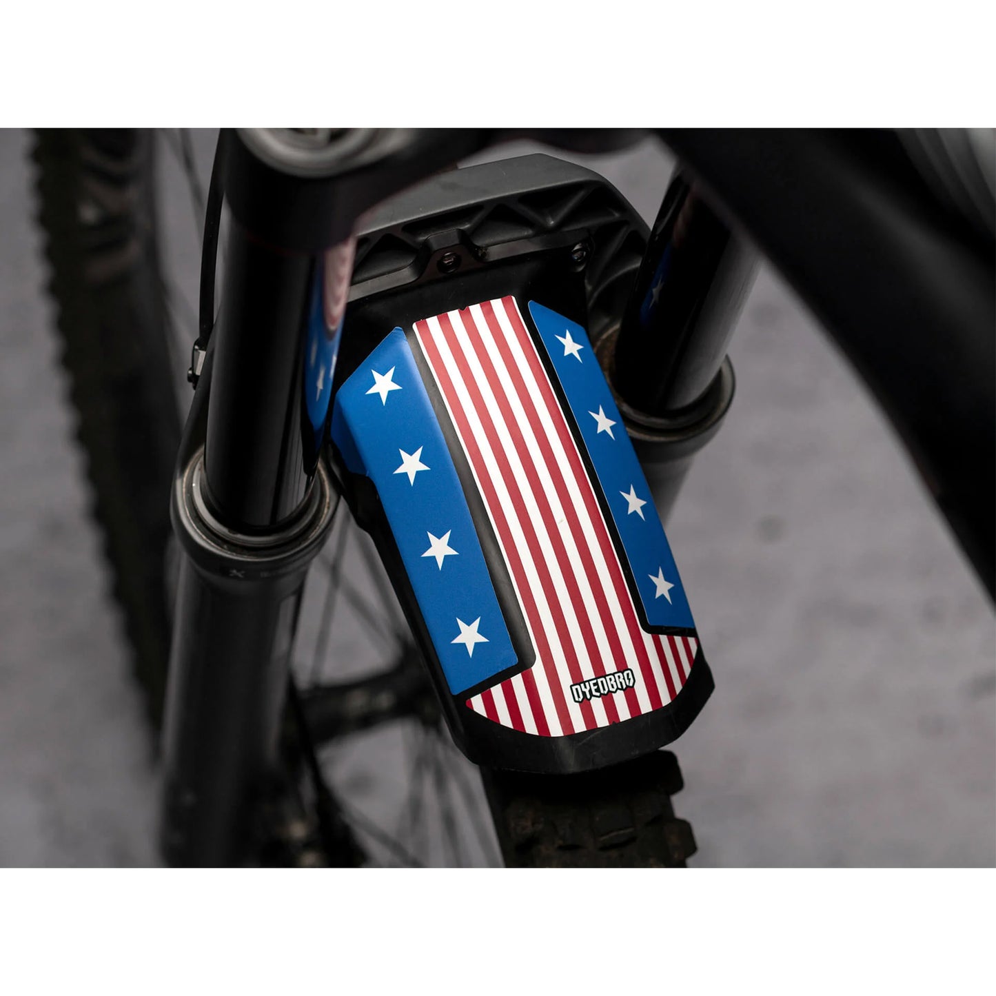 DYEDBRO American Flag Mudguard Decal-Rockshox Zeb-BRINK