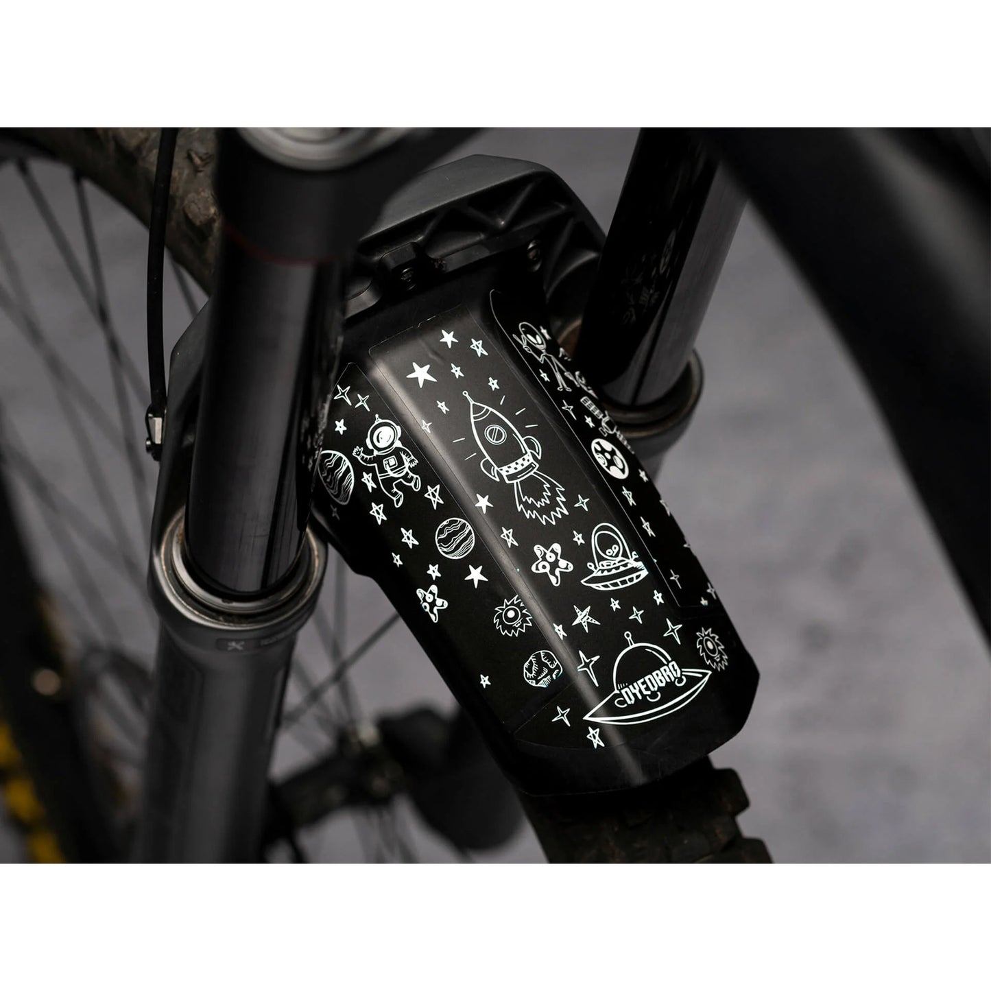 DYEDBRO Space Trip Mudguard Decal-Rockshox Zeb-BRINK