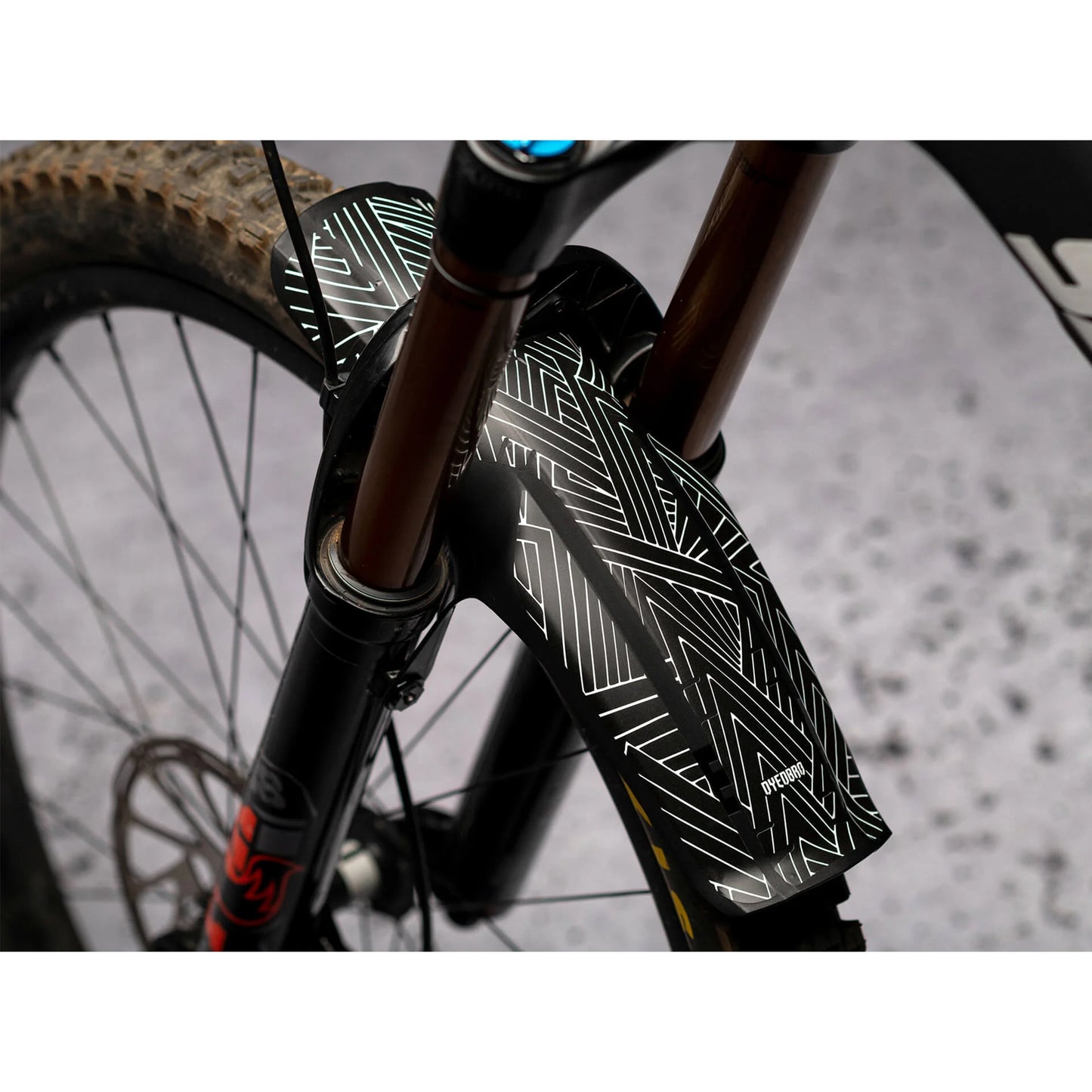 DYEDBRO Stay Free Mudguard Decal-FOX 36-38 XL-BRINK