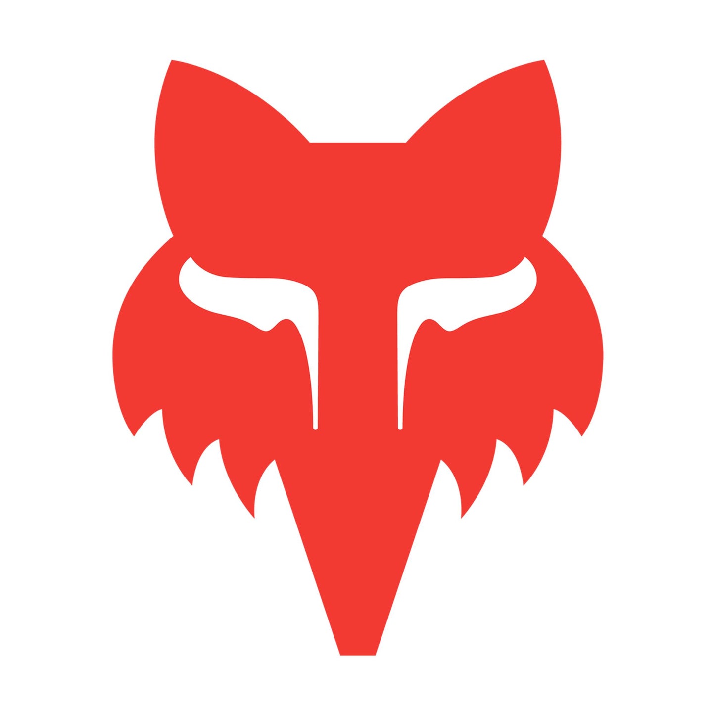 Fox Head 1.5" Sticker-One Size-Red-BRINK