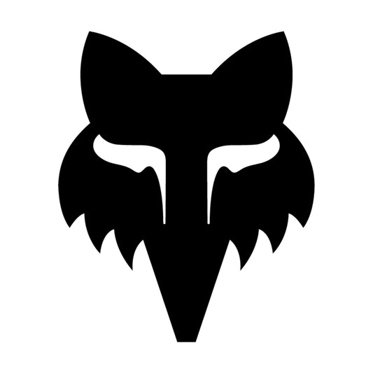 Fox Head 4" Die Cut Sticker-One Size-Black-BRINK