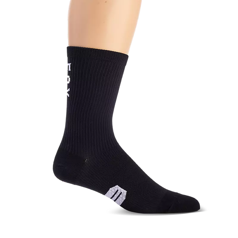 Fox Head 8" Ranger Sock-XS/S-Black-BRINK