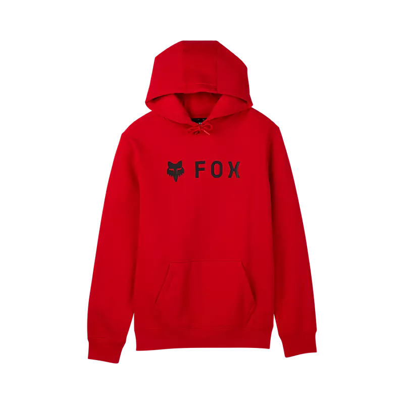 Fox Head Absolute Fleece Pullover-S-Flame Red-BRINK