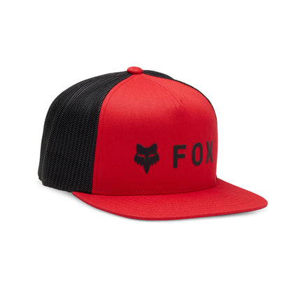 Fox Head Absolute Mesh Snapback Hat-One Size-Flame Red-BRINK