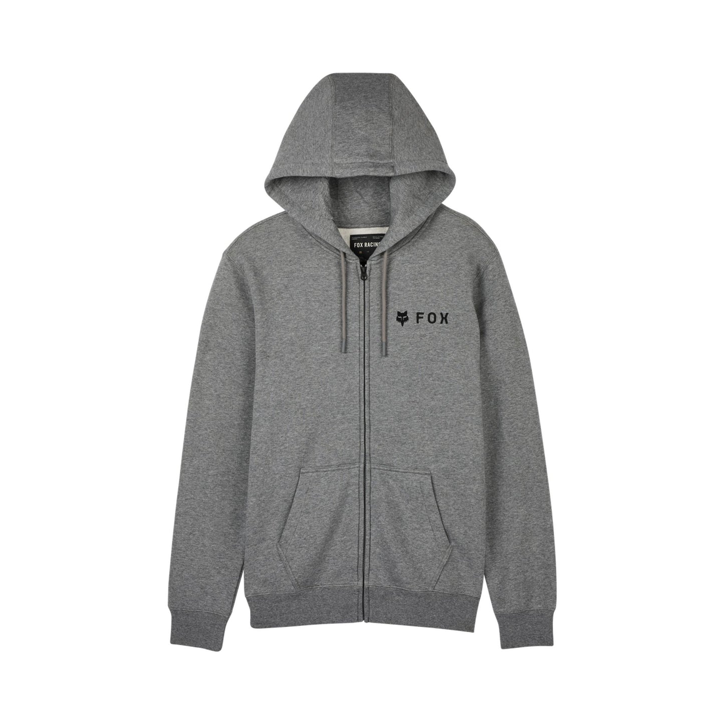 Fox Head Absolute Zip Hoodie-S-Heather Graphite-BRINK