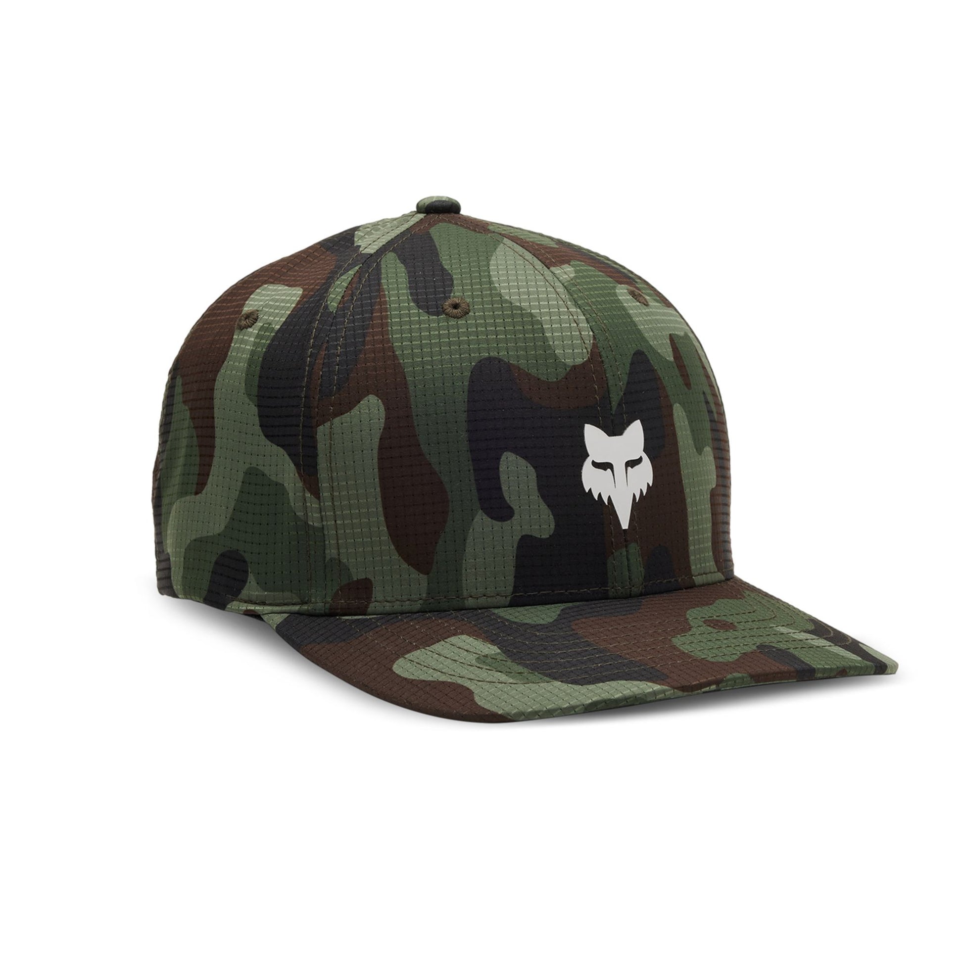Fox Head Camo Tech Flexfit Hat-S / M-Green Camo-BRINK