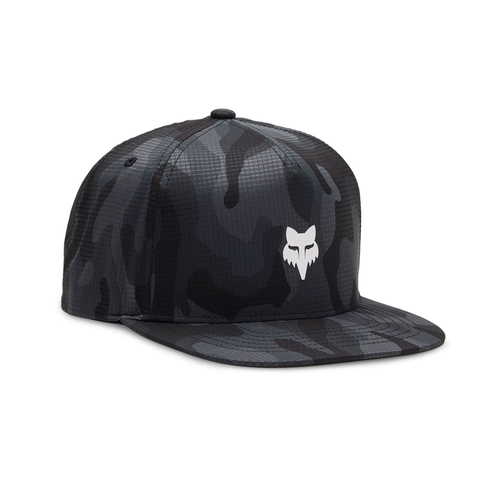 Fox Head Camo Tech Snapback Hat-One Size-Black Camo-BRINK