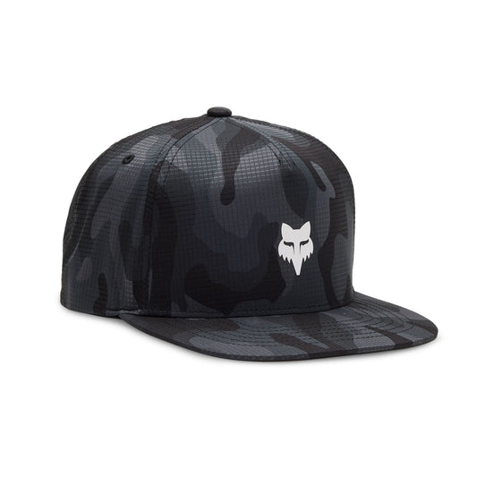Fox Head Camo Tech Snapback Hat-One Size-Black Camo-BRINK