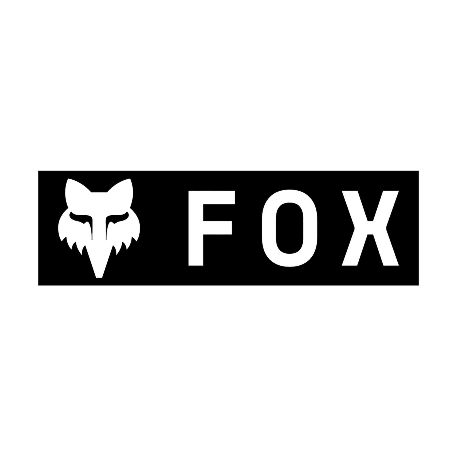 Fox Head Corporate Logo 3" Sticker-One Size-Black-BRINK