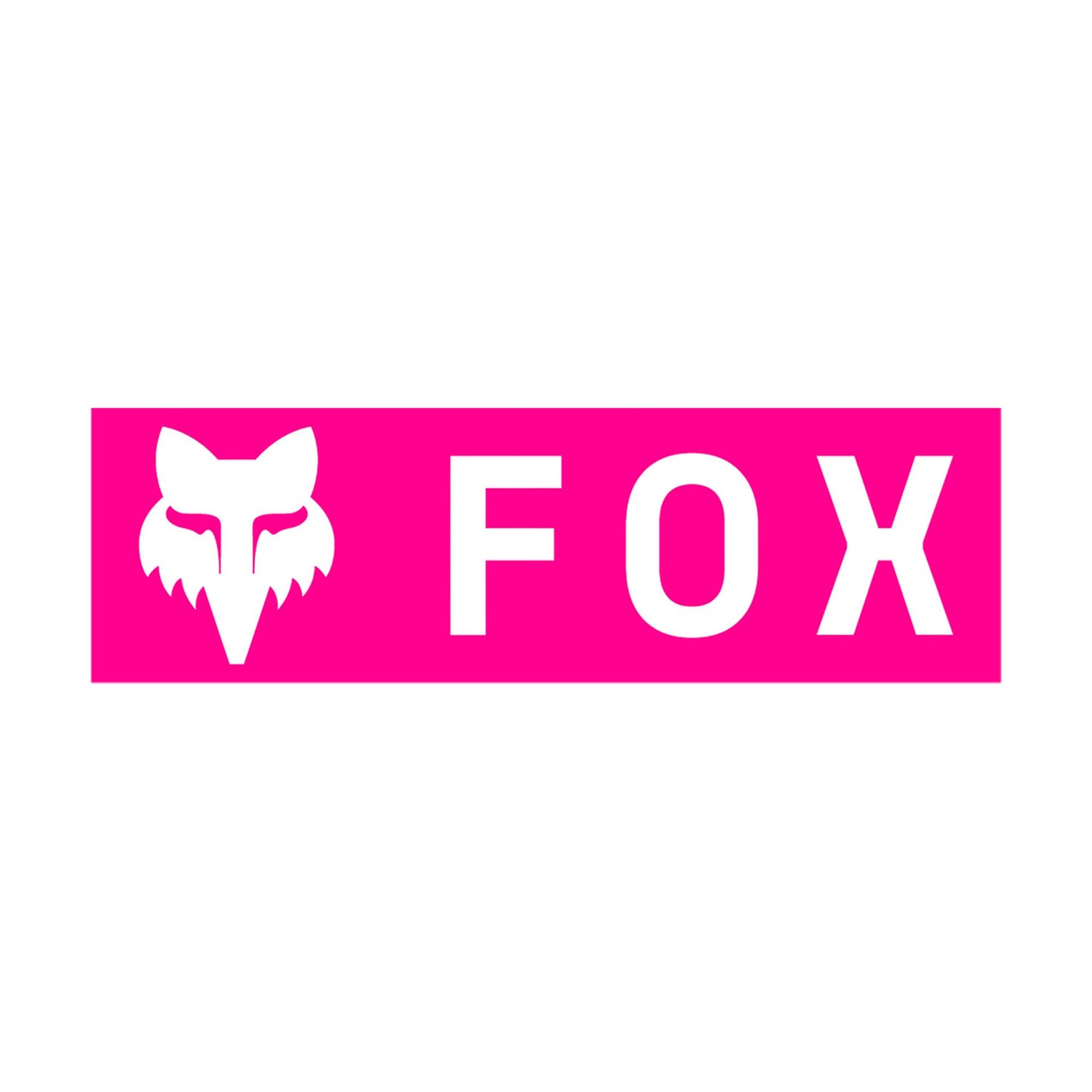 Fox Head Corporate Logo 3" Sticker-One Size-Pink-BRINK