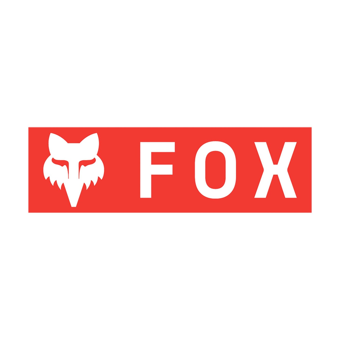 Fox Head Corporate Logo 3" Sticker-One Size-Red-BRINK