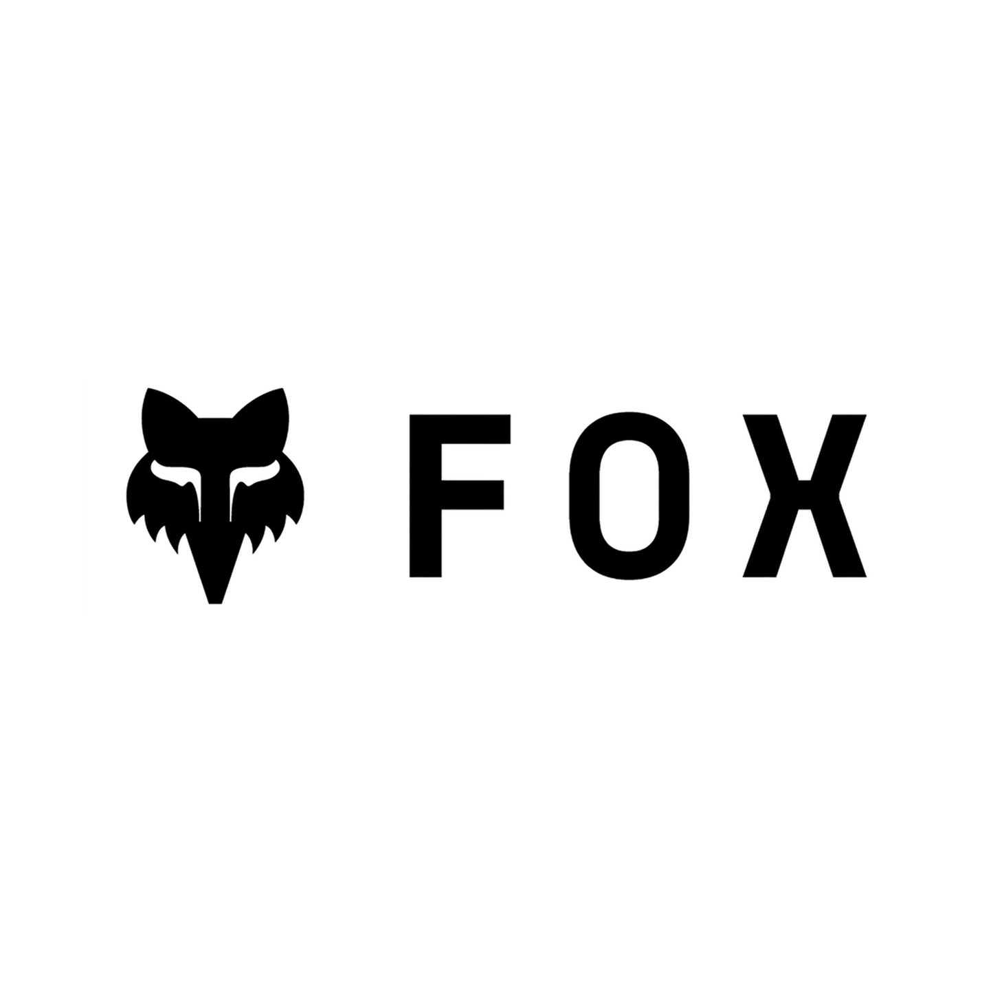 Fox Head Corporate Logo 3" Sticker-One Size-White-BRINK