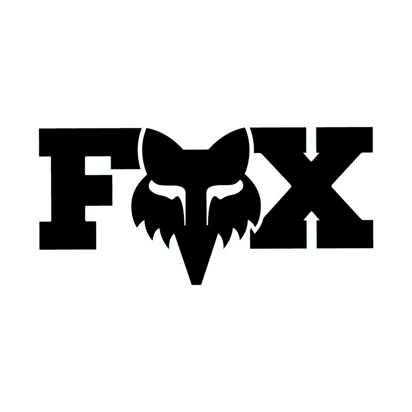 Fox Head F Head X 3" Sticker-One Size-Black-BRINK