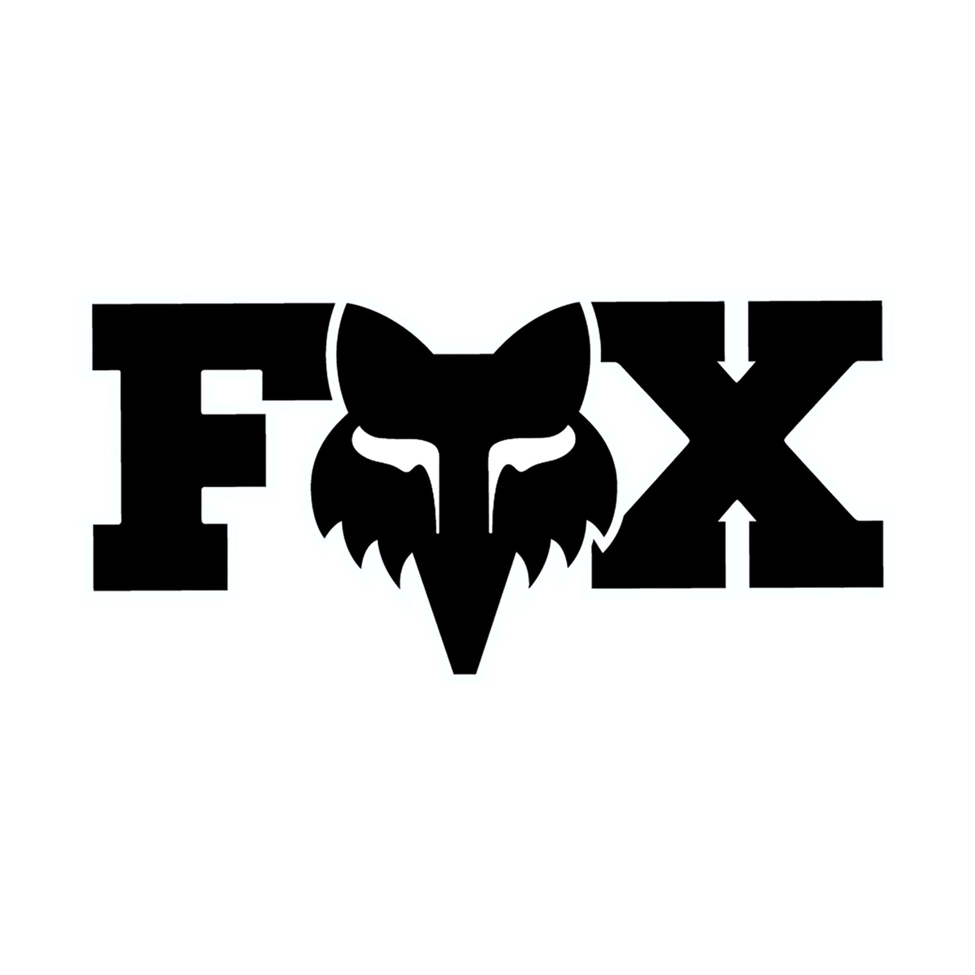 Fox Head F Head X 3" Sticker-One Size-Black-BRINK