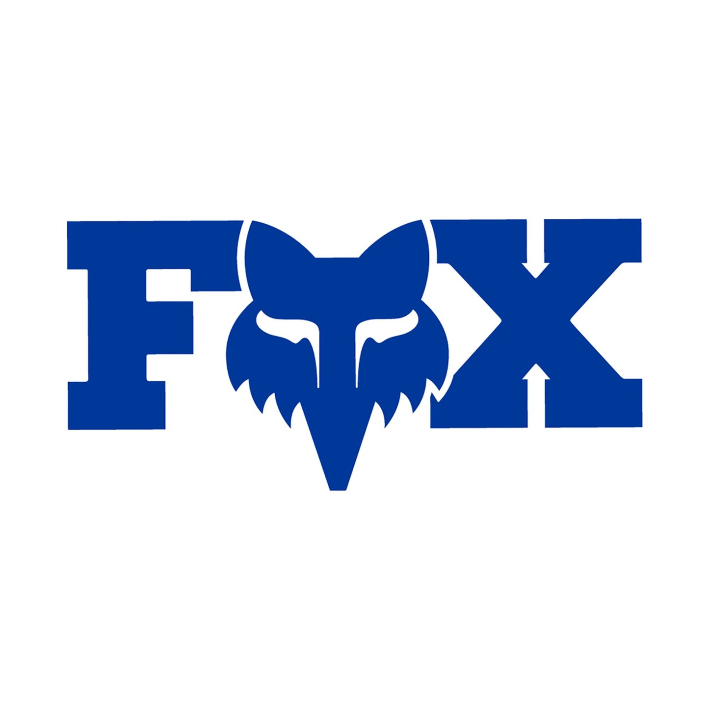 Fox Head F Head X 3" Sticker-One Size-Blue-BRINK