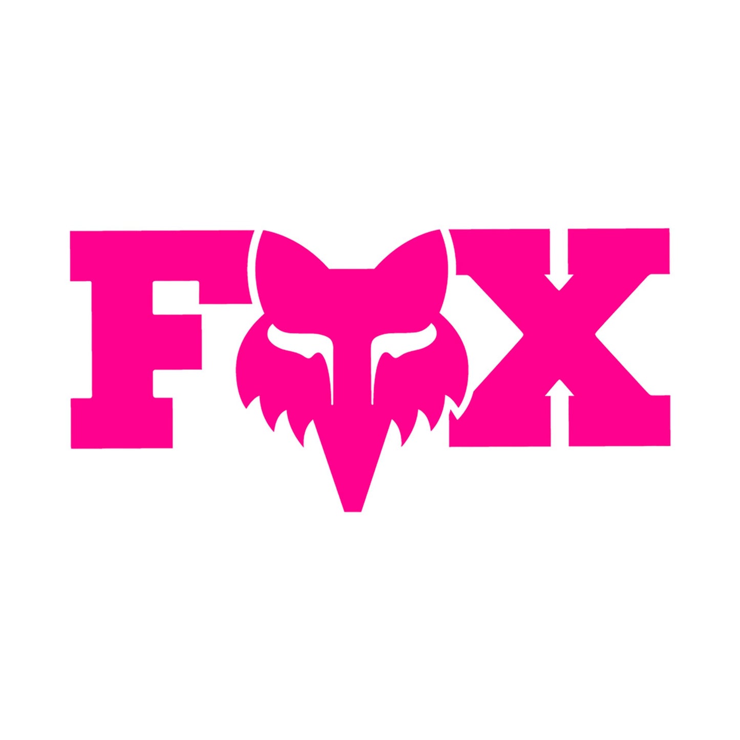 Fox Head F Head X 3" Sticker-One Size-Pink-BRINK