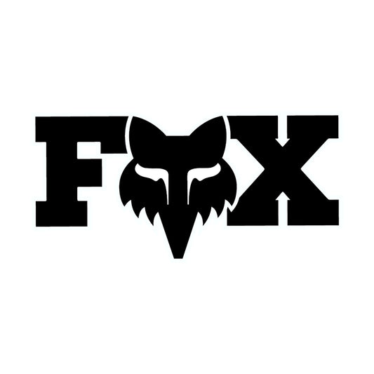 Fox Head F Head X 7" Sticker-One Size-Black-BRINK
