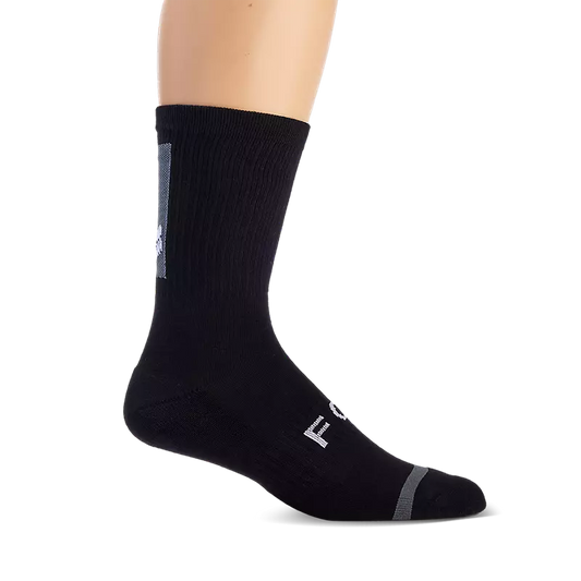 Fox Head Fox Head 8" Defend Sock 2025-XS/S-Black-BRINK