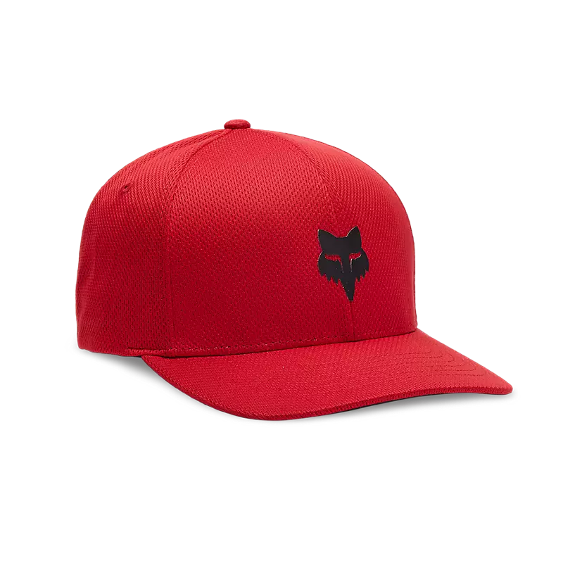 Fox Head Fox Head Tech Flexfit Hat-S/M-Flame Red-BRINK